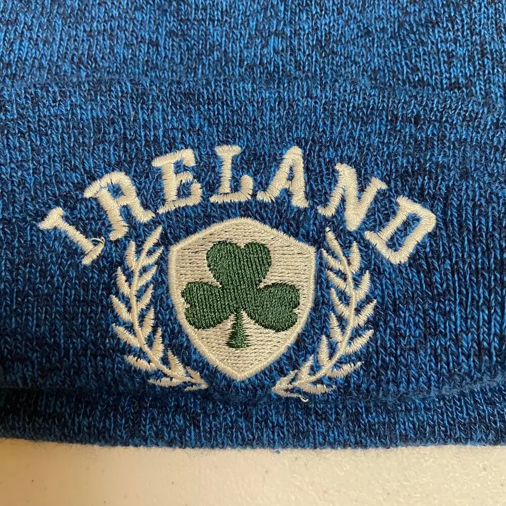 Ireland Blue Knit Cap Hat